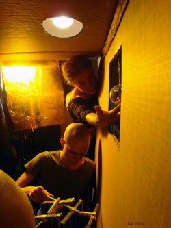 KALIMBA на съемках клипа на песню Ольги Арефьевой "Борода", июль 2010. Фото KALIMBA
